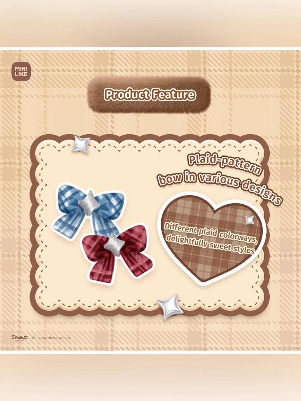 Hello Kitty Blind Box Fuzzy Series - Kuromi My Melody Cinnamoroll Characters Cut